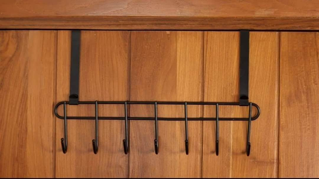 Konquer TimeS Heavy-Duty Stainless Steel Over the-Door Hook Hanger & Organizer Space Saving Storage Solution